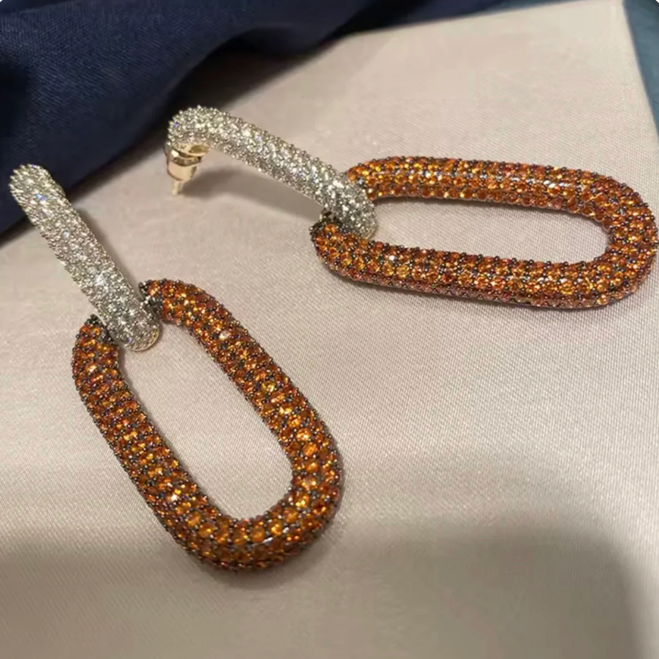 Zirconia Drop Earrings